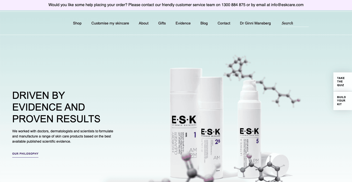 ESK Evidence Skin Care